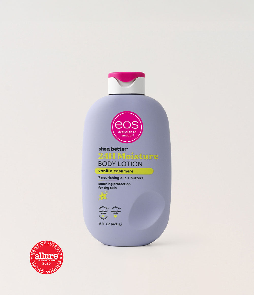 eos Shea Better Vanilla Cashmere Body Lotion bottle, 16 fl oz