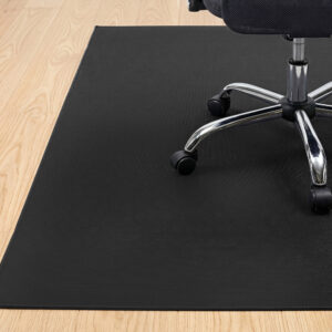 Gorilla Grip Office Chair Mat, 45x28 inch black rug-style mat for hard floors