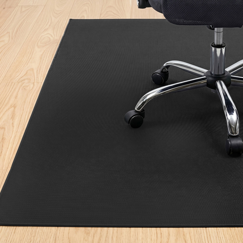 Gorilla Grip Office Chair Mat, 45x28 inch black rug-style mat for hard floors