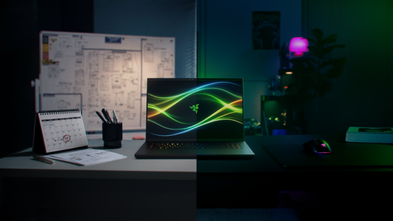 Razer Blade 18 (2026) gaming laptop with dual-mode display, RTX 5090 GPU