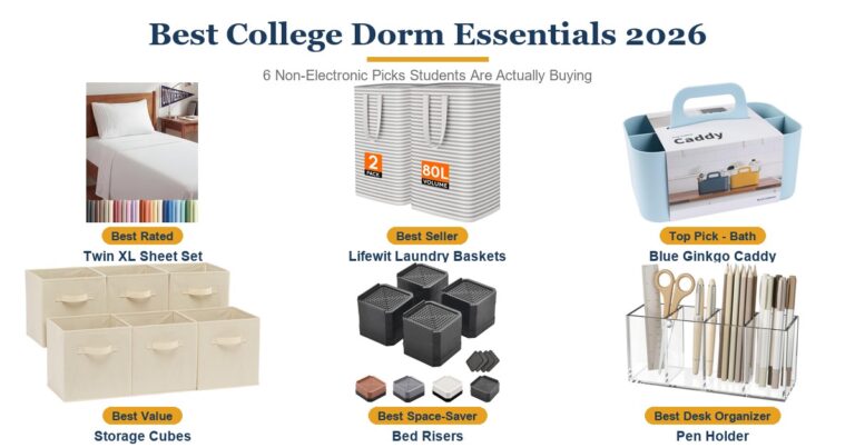 Best College Dorm Essentials 2026: Bedding, Storage & More
