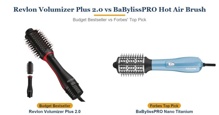 Revlon One-Step Volumizer Plus 2.0 vs BaBylissPRO Nano Titanium: Which Hot Air Brush Should You Buy in 2026?