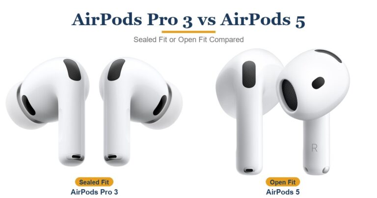 AirPods Pro 3 vs AirPods 5: Pro 3 for Quiet, 5 for Value