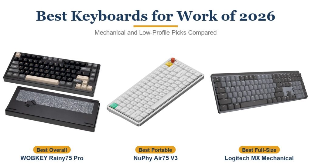 Best Keyboards for Work of 2026: Mechanical and Low-Profile