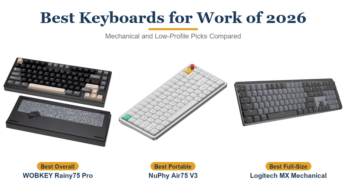Best Keyboards for Work of 2026: Mechanical and Low-Profile