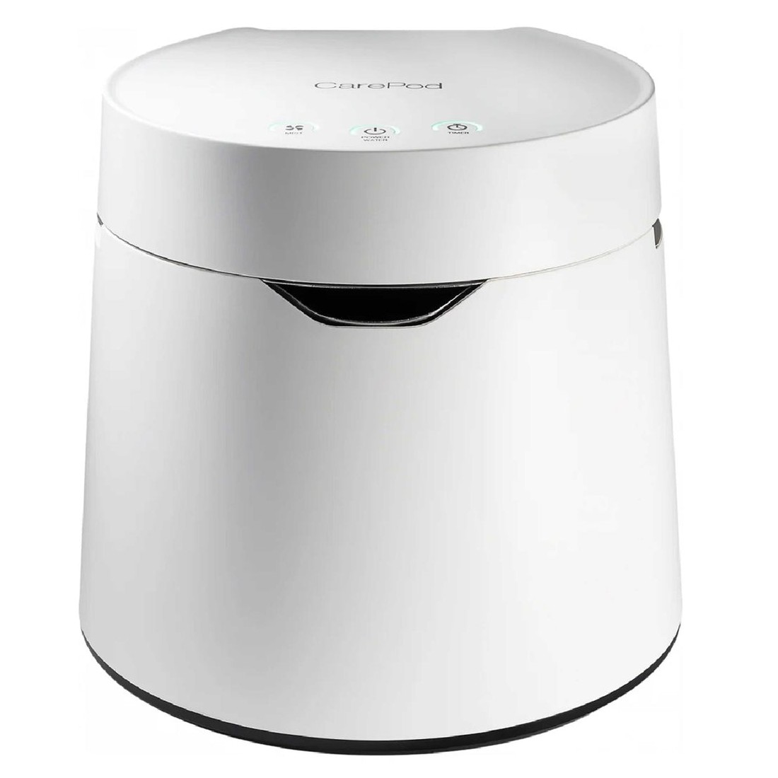 Carepod One stainless steel ultrasonic cool mist humidifier in white